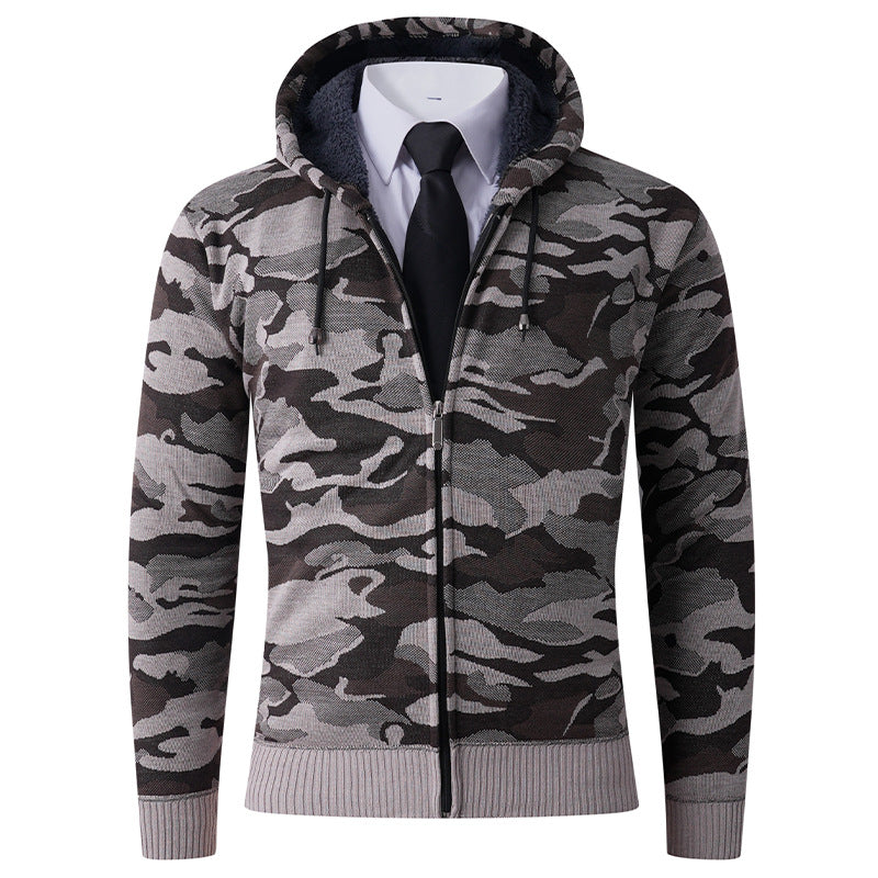 Herrar modisch hoodiejacka med stiligt camouflage-design Mirla-Eva Jonsson
