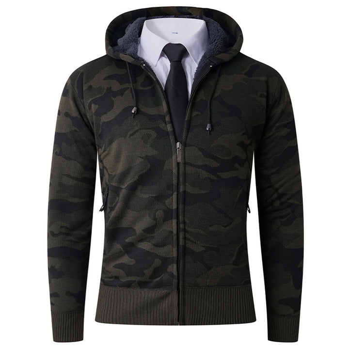 Herrar modisch hoodiejacka med stiligt camouflage-design Mirla-Eva Jonsson