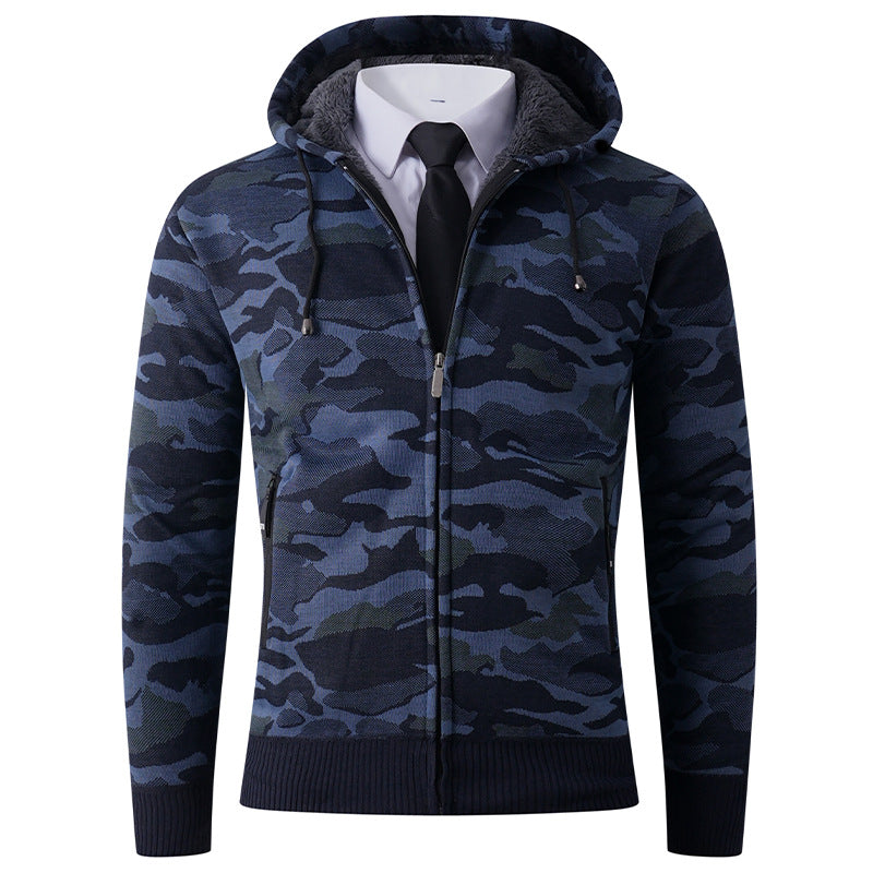 Herrar modisch hoodiejacka med stiligt camouflage-design Mirla-Eva Jonsson