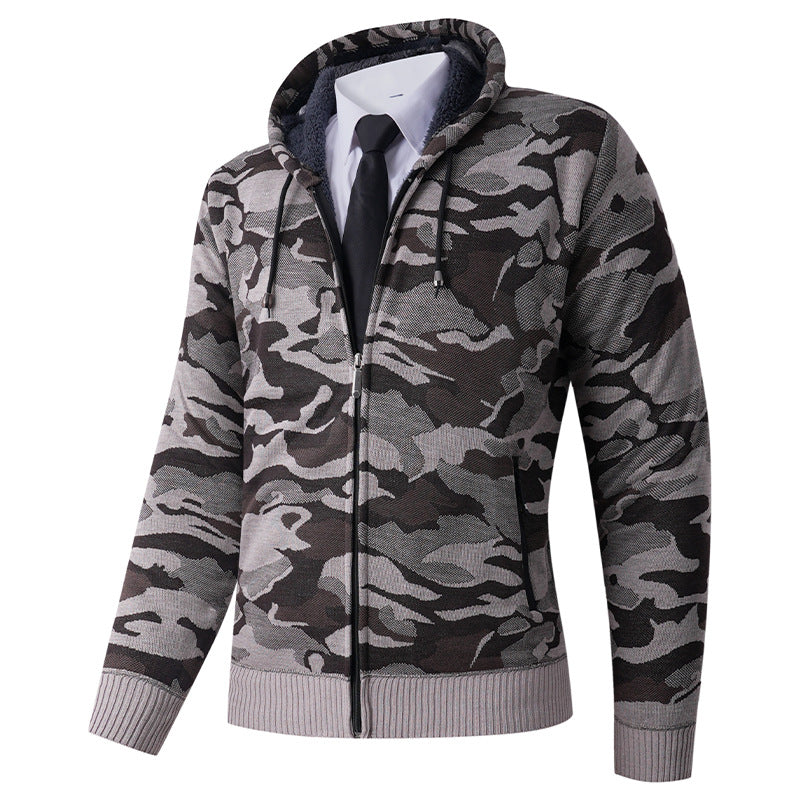 Herrar modisch hoodiejacka med stiligt camouflage-design Mirla-Eva Jonsson