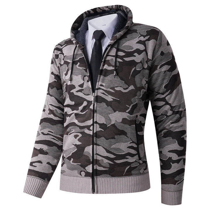 Herrar modisch hoodiejacka med stiligt camouflage-design Mirla-Eva Jonsson