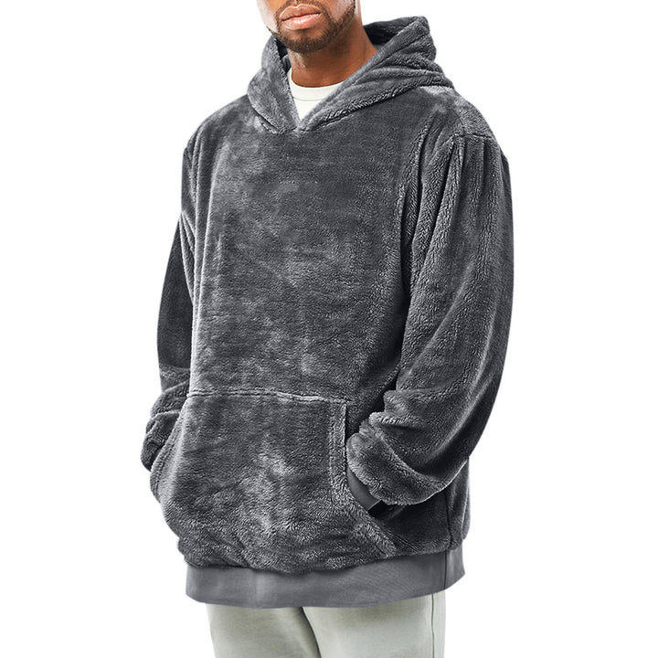 Herrar mysig fleece-hoodie Mirla-Eva Jonsson