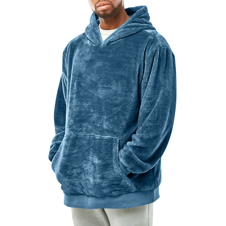 Herrar mysig fleece-hoodie Mirla-Eva Jonsson