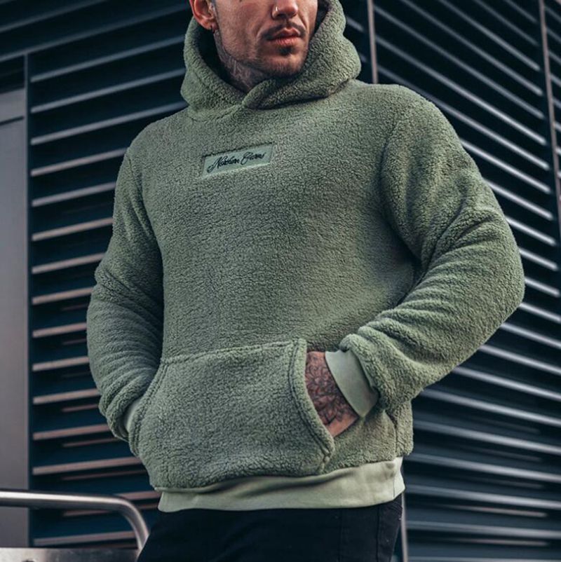 Herrar mysig hoodie med känguruficka Mirla-Eva Jonsson