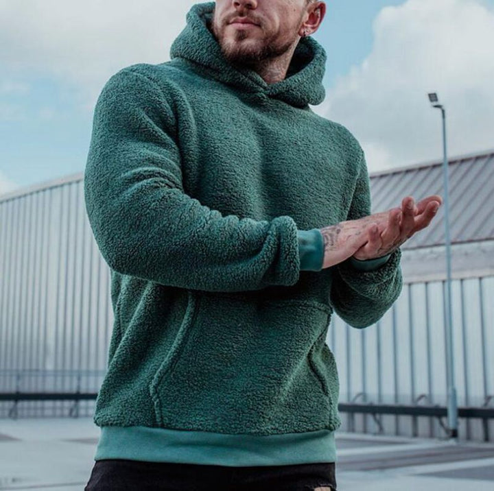 Herrar mysig hoodie med känguruficka Mirla-Eva Jonsson