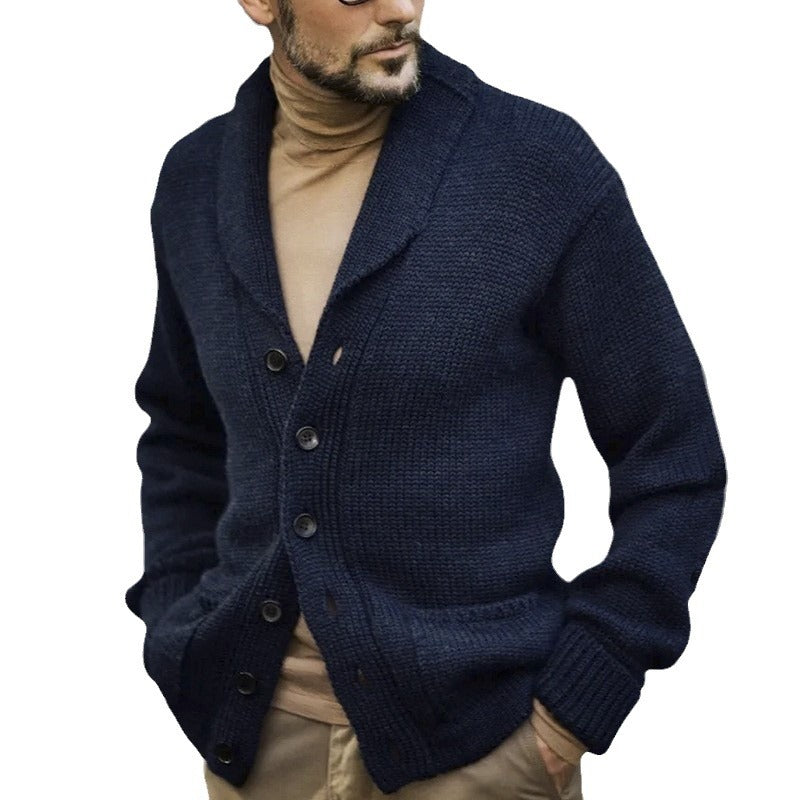 Herrar mysig stickad cardigan Mirla-Eva Jonsson