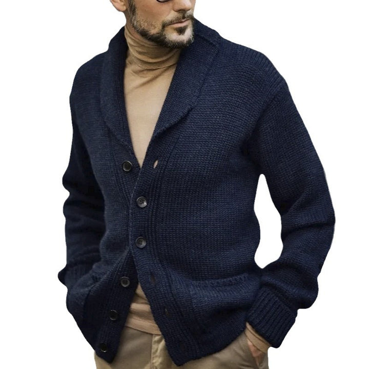 Herrar mysig stickad cardigan Mirla-Eva Jonsson
