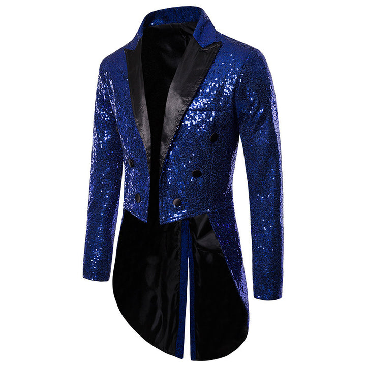 Herrar paljettblazer i elegant snitt med asymmetrisk design Mirla-Eva Jonsson