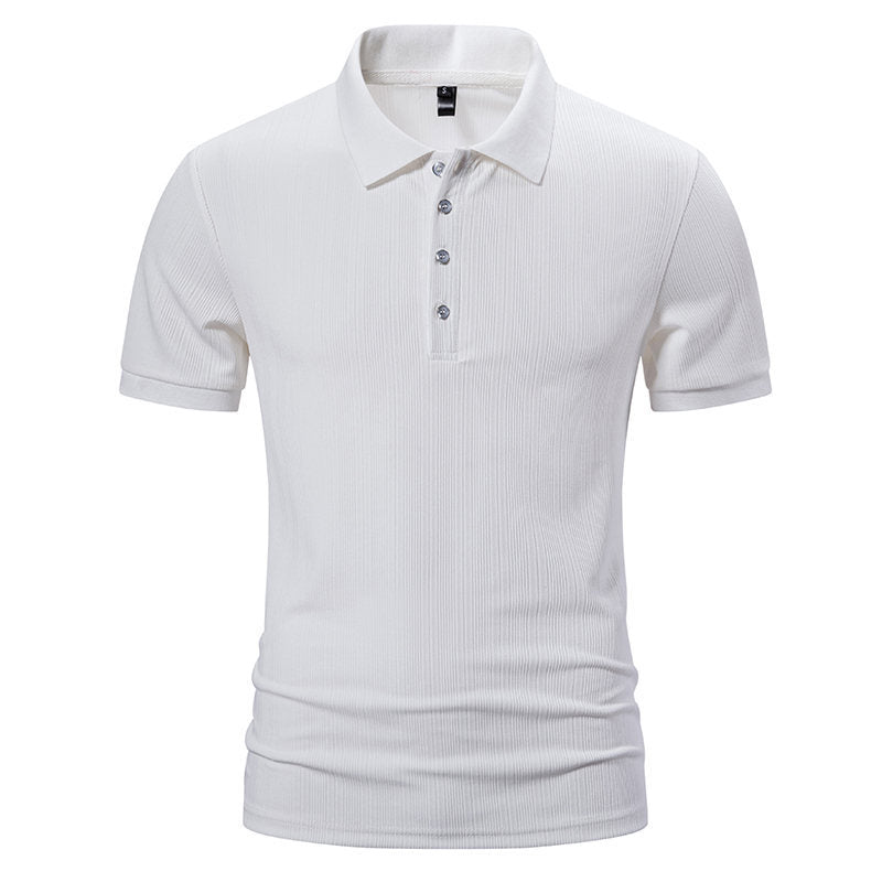Herrar polo skjorta med strukturerad design Mirla-Eva Jonsson