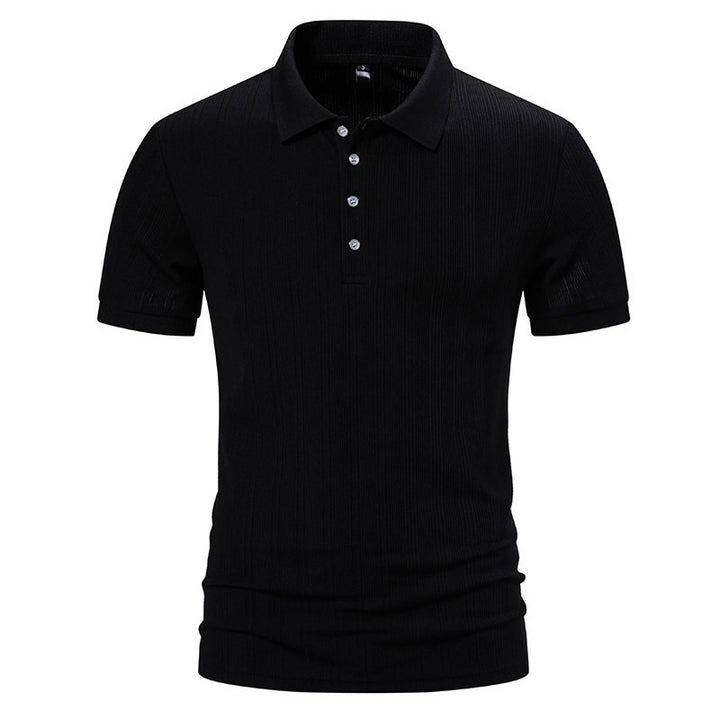 Herrar polo skjorta med strukturerad design Mirla-Eva Jonsson