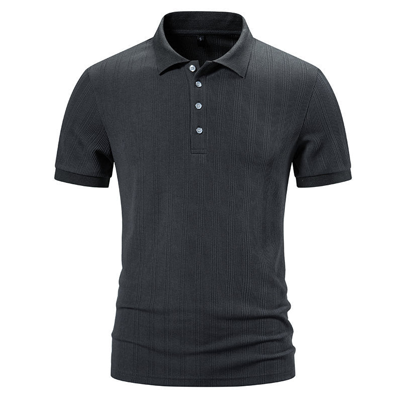 Herrar polo skjorta med strukturerad design Mirla-Eva Jonsson
