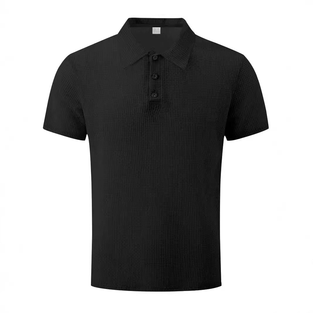 Herrar polo skjorta med strukturerad design av Mirla-Eva Jonsson
