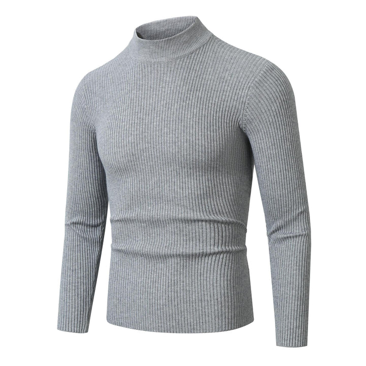 Herrar rullkragepullover i fin ribbstickad material Eva Jonsson-Eva Jonsson