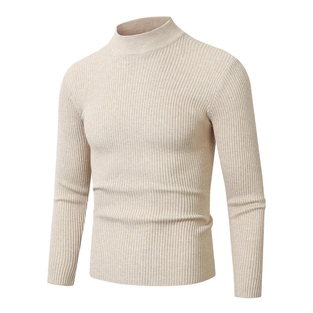 Herrar rullkragepullover i fin ribbstickad material Eva Jonsson-Eva Jonsson
