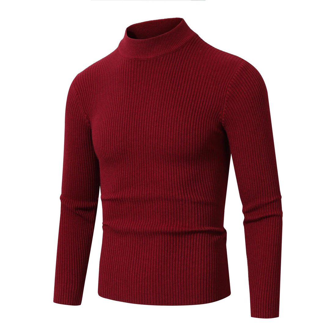 Herrar rullkragepullover i fin ribbstickad material Eva Jonsson-Eva Jonsson