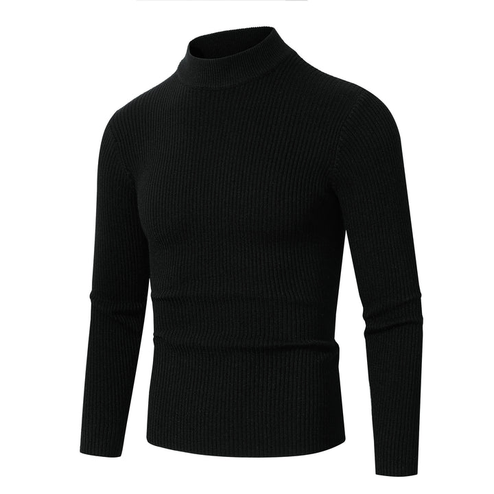 Herrar rullkragepullover i fin ribbstickad material Mirla-Eva Jonsson