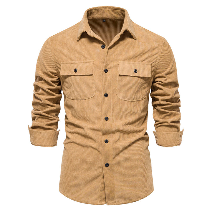 Herrar rutigt skjorta i camouflage design med bröstfickor Mirla-Eva Jonsson