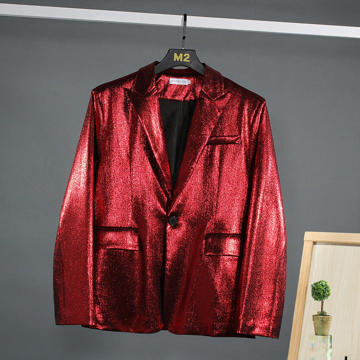 Herrar skimrande blazer med lyxigt yttertyg och klassisk skärning Mirla-Eva Jonsson