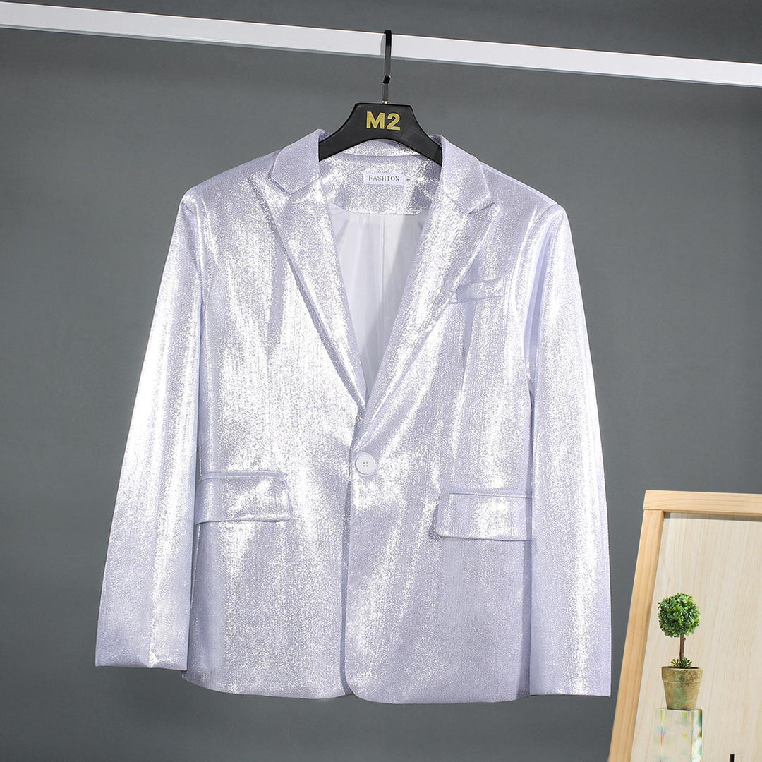 Herrar skimrande blazer med lyxigt yttertyg och klassisk skärning Mirla-Eva Jonsson