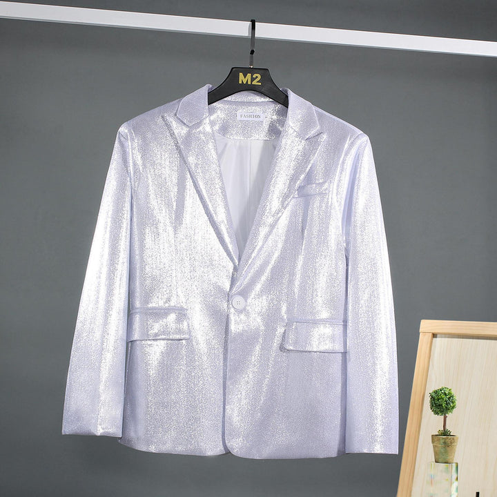 Herrar skimrande blazer med lyxigt yttertyg och klassisk skärning Mirla-Eva Jonsson
