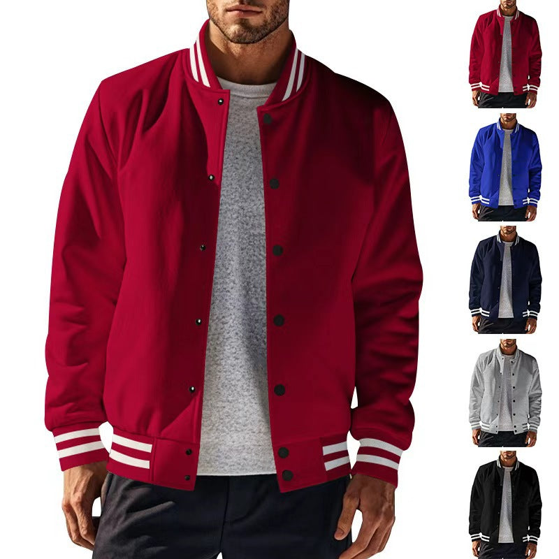 Herrar sportig collegejacka med praktisk tryckknappstängning Mirla-Eva Jonsson