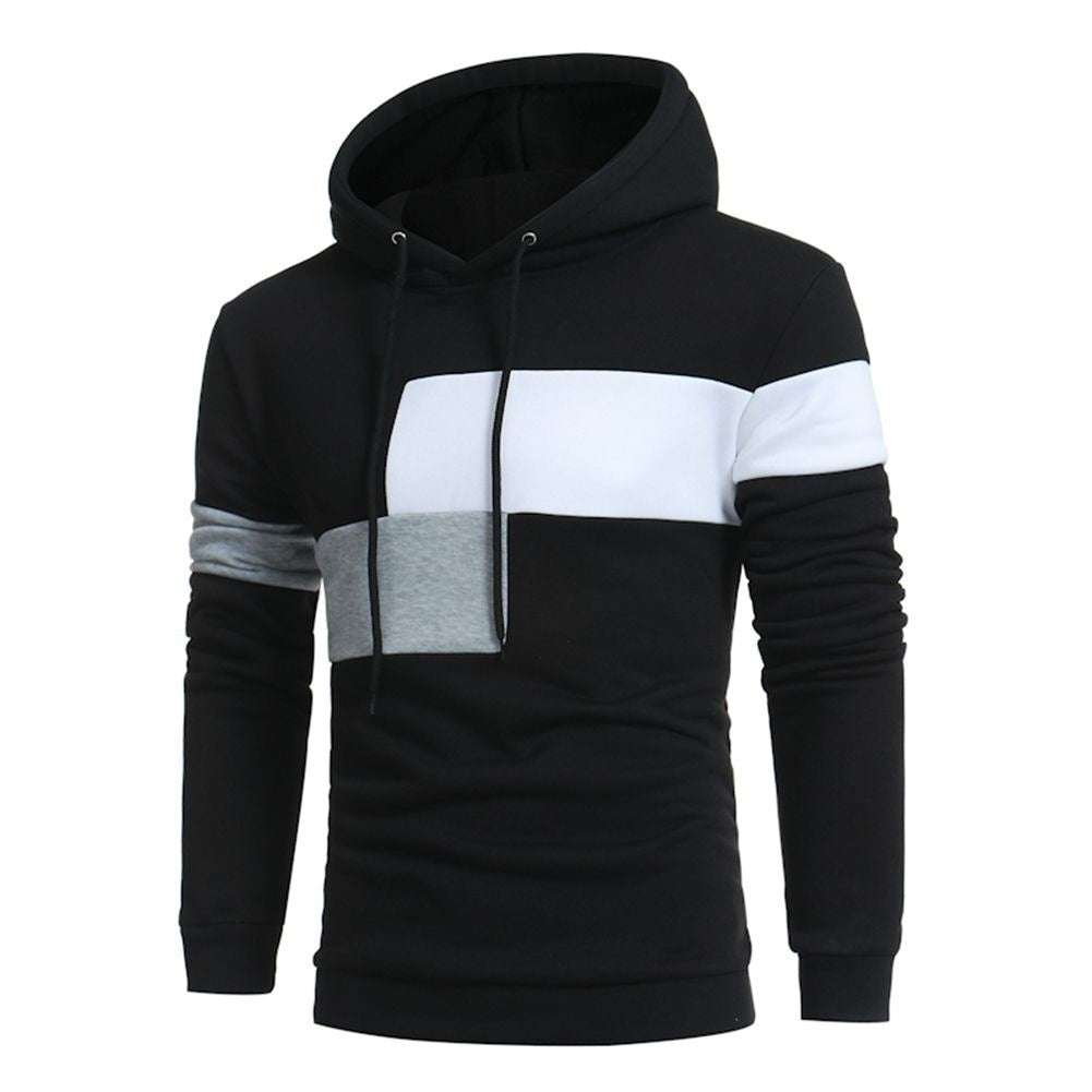 Herrar sportig hoodie med färgblockdesign Eva Jonsson