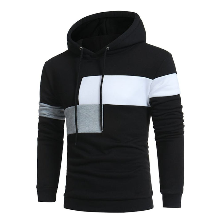 Herrar sportig hoodie med färgblockdesign Eva Jonsson