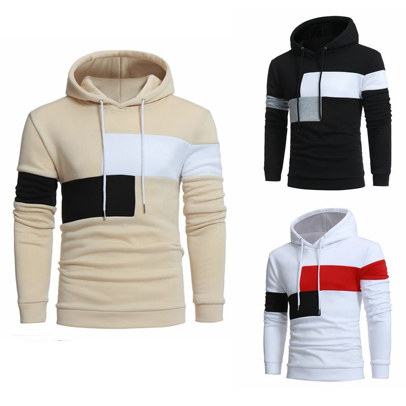 Herrar sportig hoodie med färgblockdesign Eva Jonsson