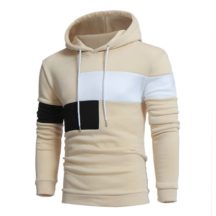 Herrar sportig hoodie med färgblockdesign Eva Jonsson