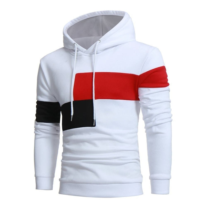 Herrar sportig hoodie med färgblockdesign Eva Jonsson