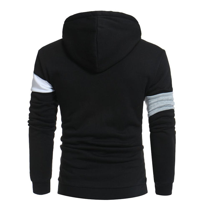 Herrar sportig hoodie med färgblockdesign Mirla-Eva Jonsson