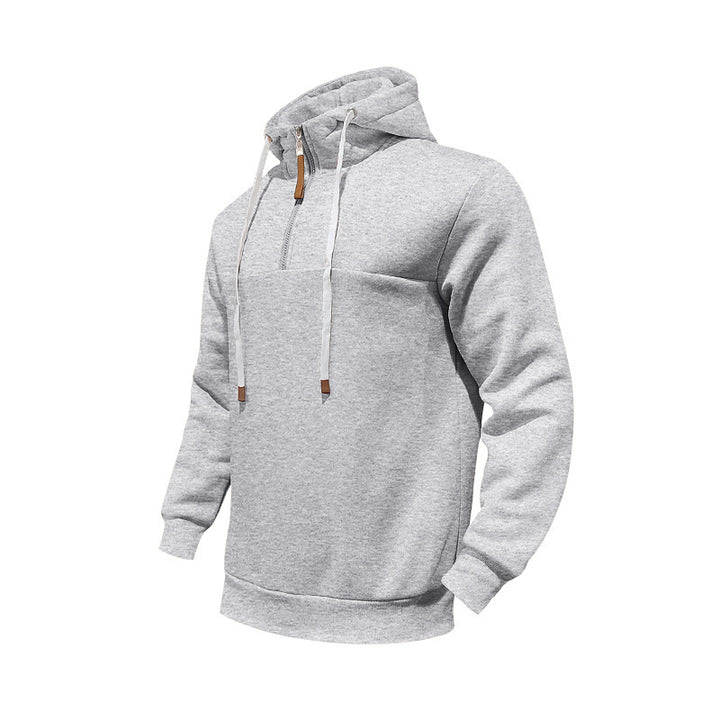 Herrar sportig hoodie med halvdagsdragkedja Eva Jonsson-Eva Jonsson