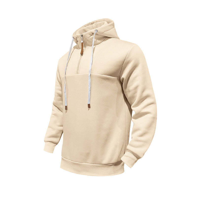 Herrar sportig hoodie med halvdagsdragkedja Eva Jonsson-Eva Jonsson