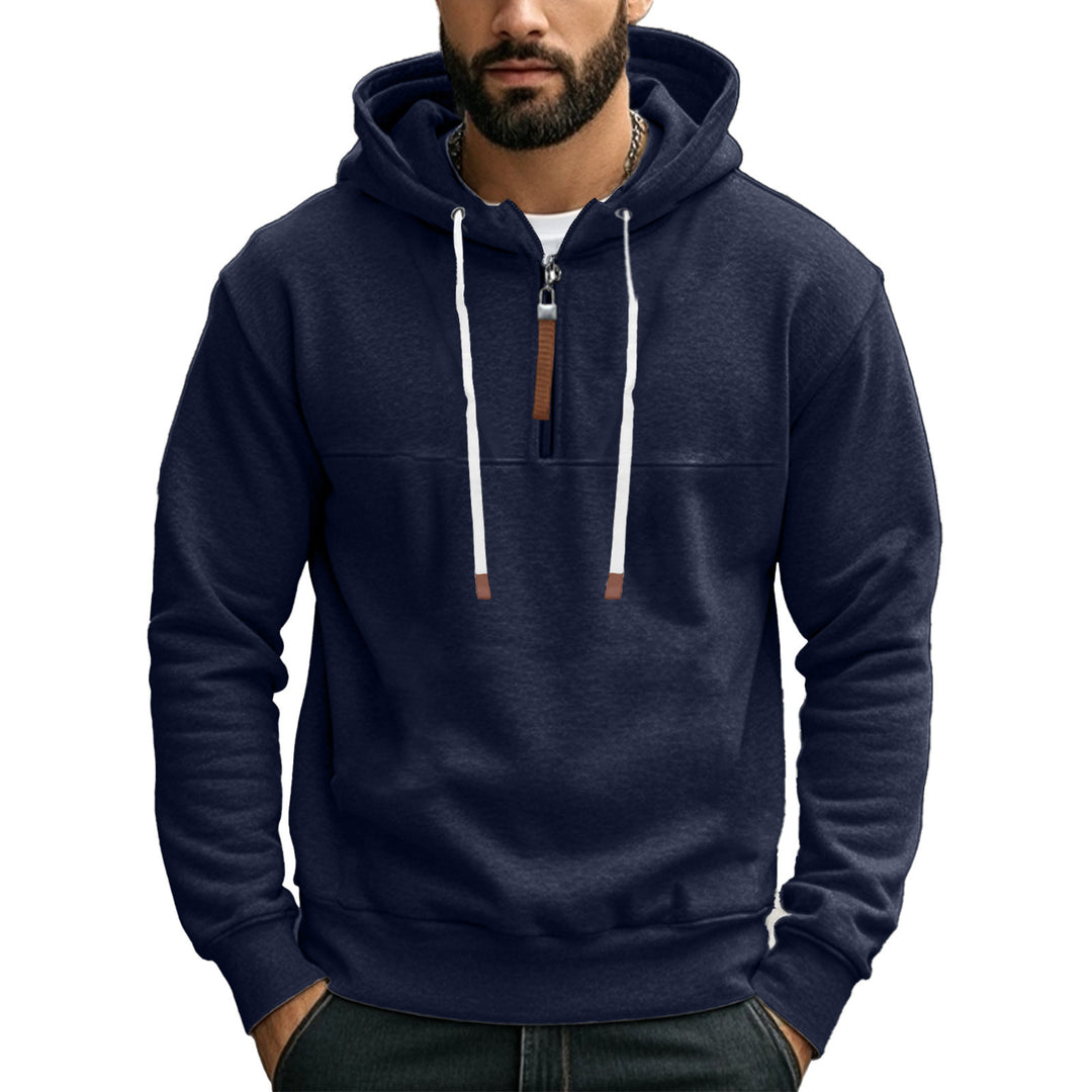 Herrar sportig hoodie med halvdagsdragkedja Eva Jonsson-Eva Jonsson