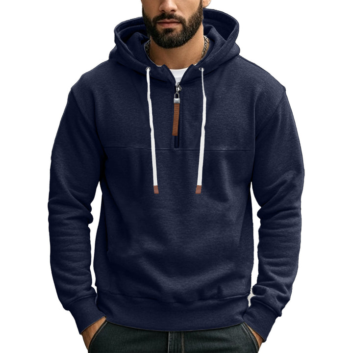 Herrar sportig hoodie med halvdagsdragkedja Eva Jonsson-Eva Jonsson