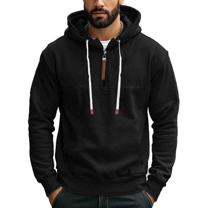 Herrar sportig hoodie med halvdagsdragkedja Eva Jonsson-Eva Jonsson