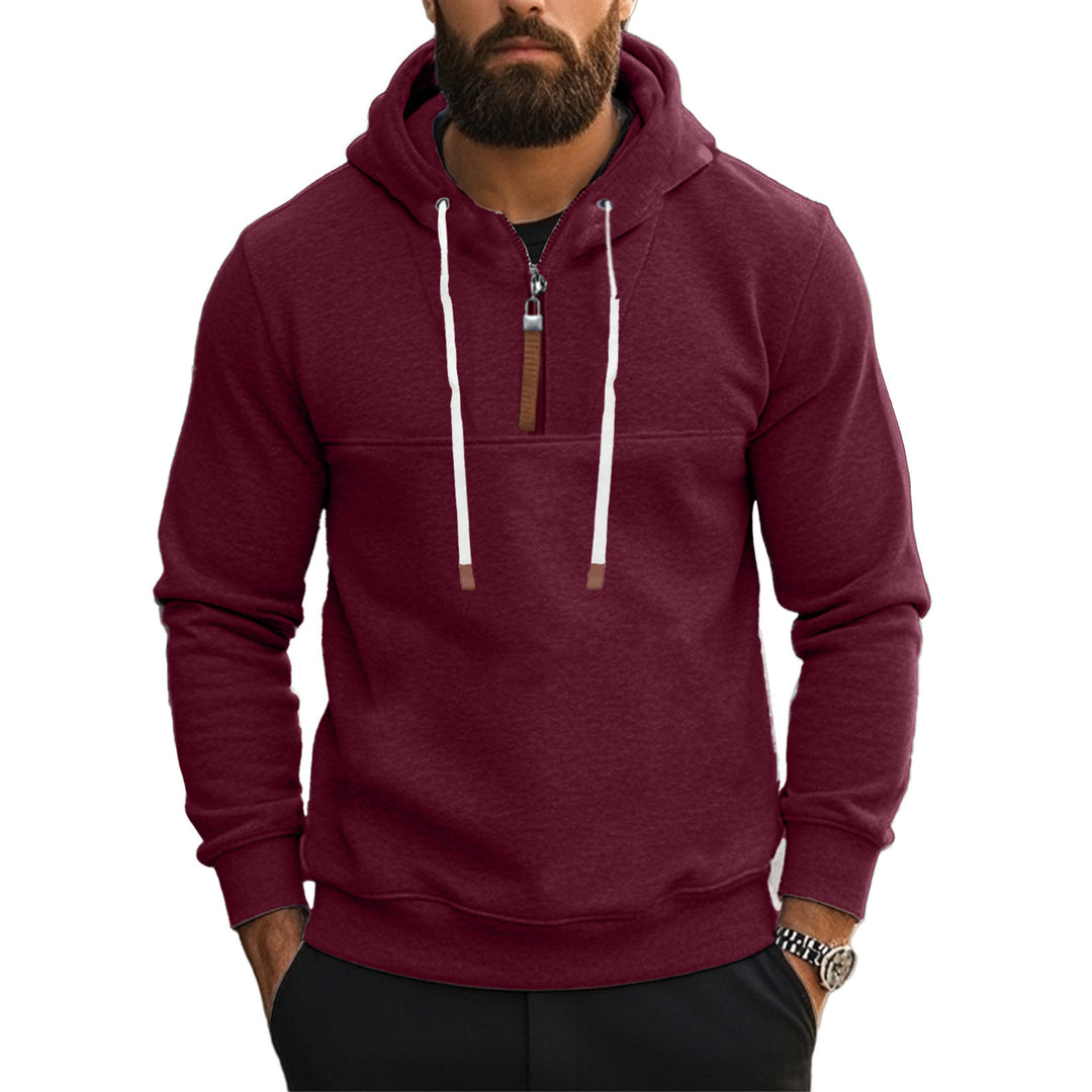 Herrar sportig hoodie med halvdagsdragkedja Eva Jonsson-Eva Jonsson
