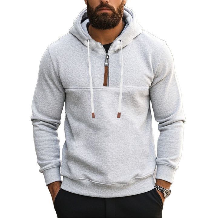 Herrar sportig hoodie med halvdagsdragkedja Eva Jonsson-Eva Jonsson
