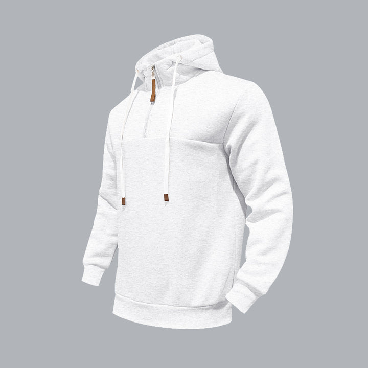 Herrar sportig hoodie med halvdagsdragkedja Eva Jonsson-Eva Jonsson