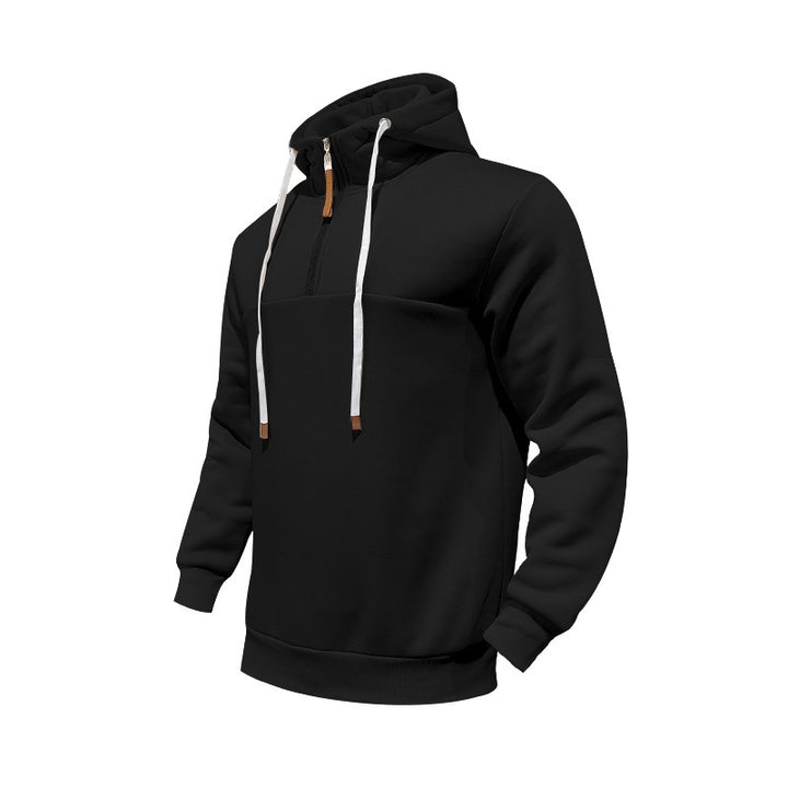 Herrar sportig hoodie med halvdagsdragkedja Eva Jonsson-Eva Jonsson