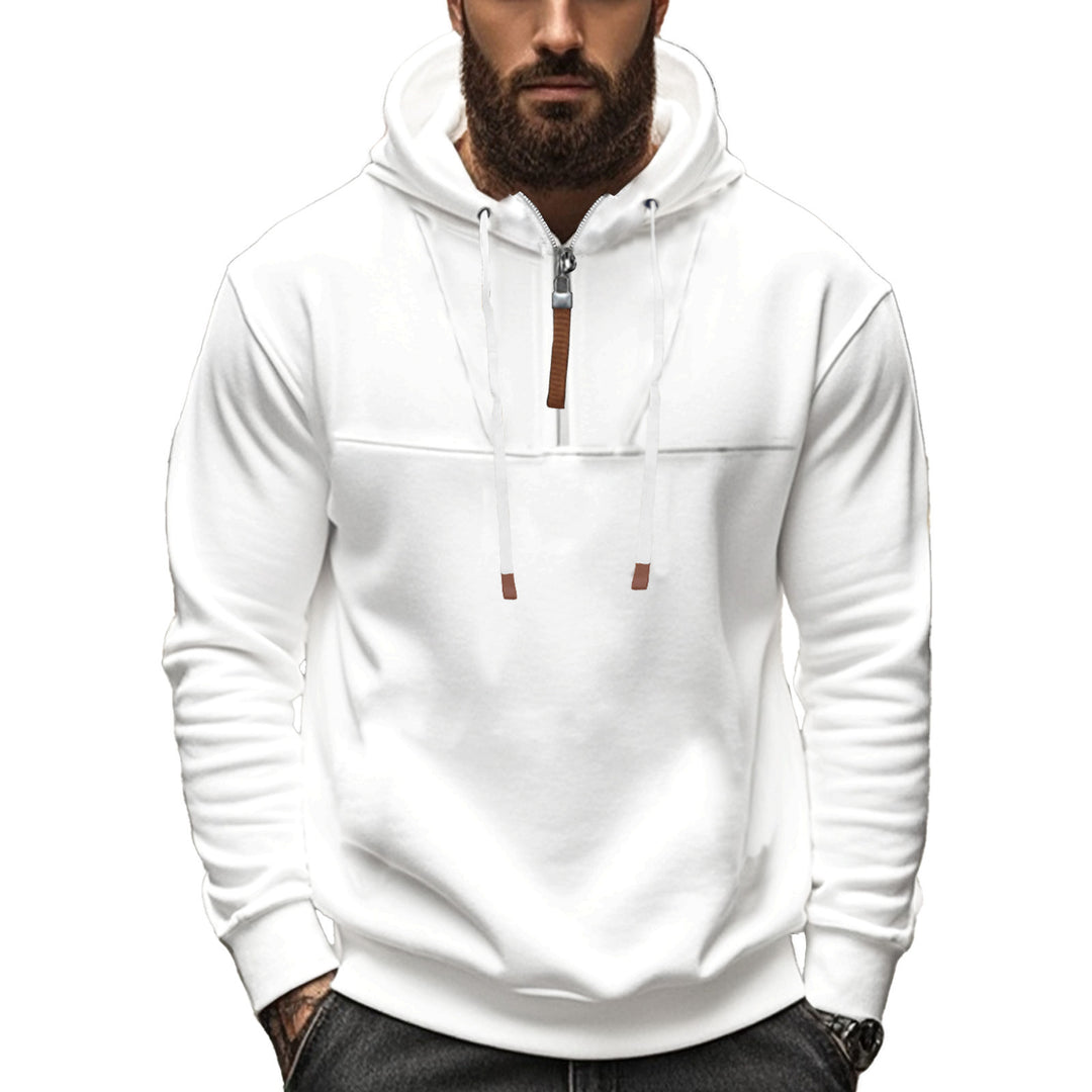 Herrar sportig hoodie med halvdagsdragkedja Eva Jonsson-Eva Jonsson