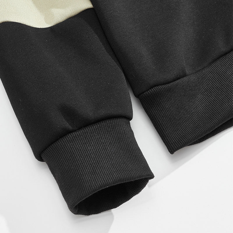 Herrar sportig långärmad polo med modern design och kontrastärmar Mirla-Eva Jonsson