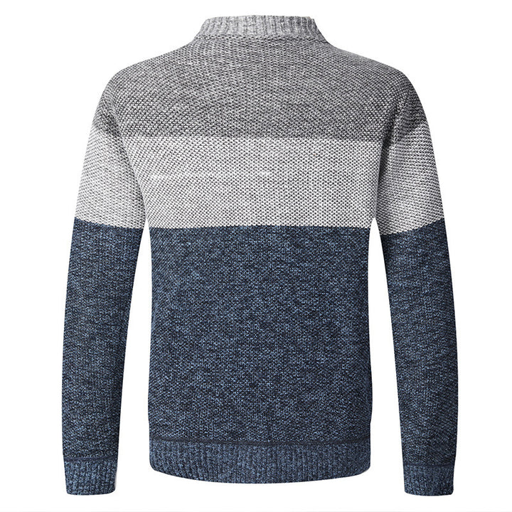 Herrar sportig stickad cardigan med modern design Mirla-Eva Jonsson