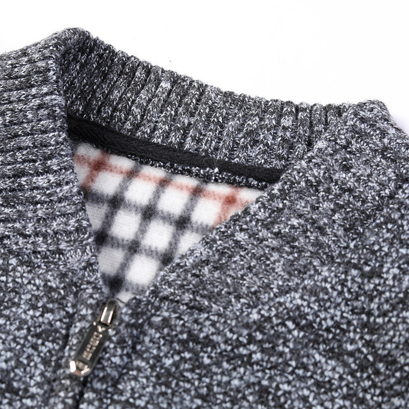 Herrar sportig stickad cardigan med modern design Mirla-Eva Jonsson