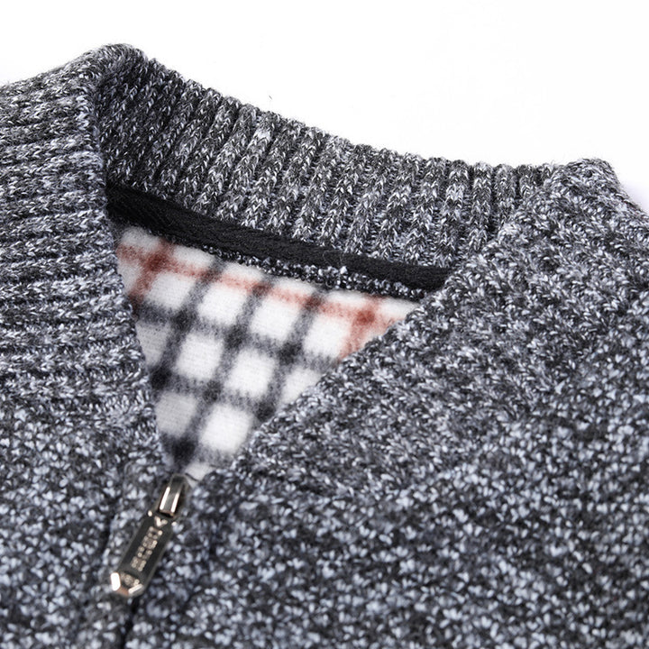 Herrar sportig stickad cardigan med modern design Mirla-Eva Jonsson
