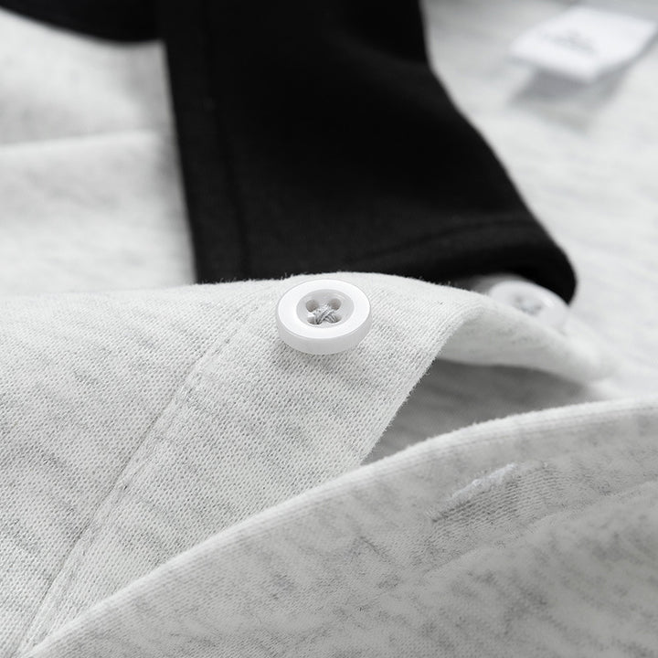 Herrar sportig sweatshirt med polo-krage Mirla-Eva Jonsson