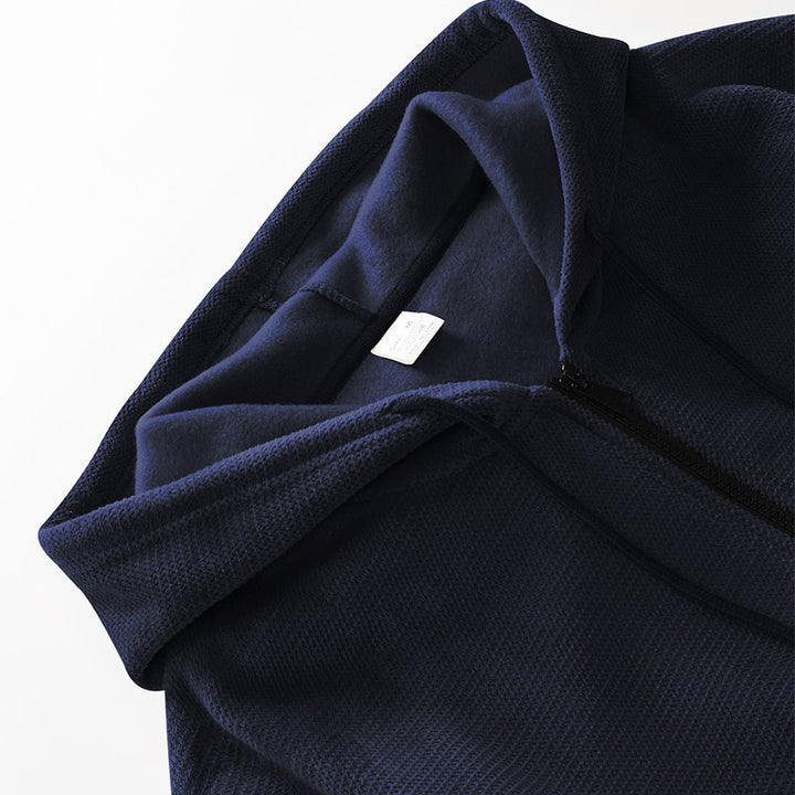 Herrar sportig zip-hoodie i andningsbart material med fickor Eva Jonsson-Eva Jonsson