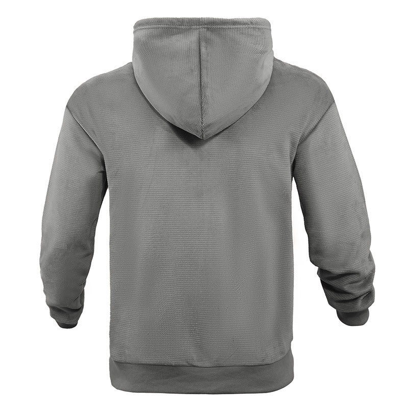 Herrar sportig zip-hoodie i andningsbart material med fickor Eva Jonsson-Eva Jonsson