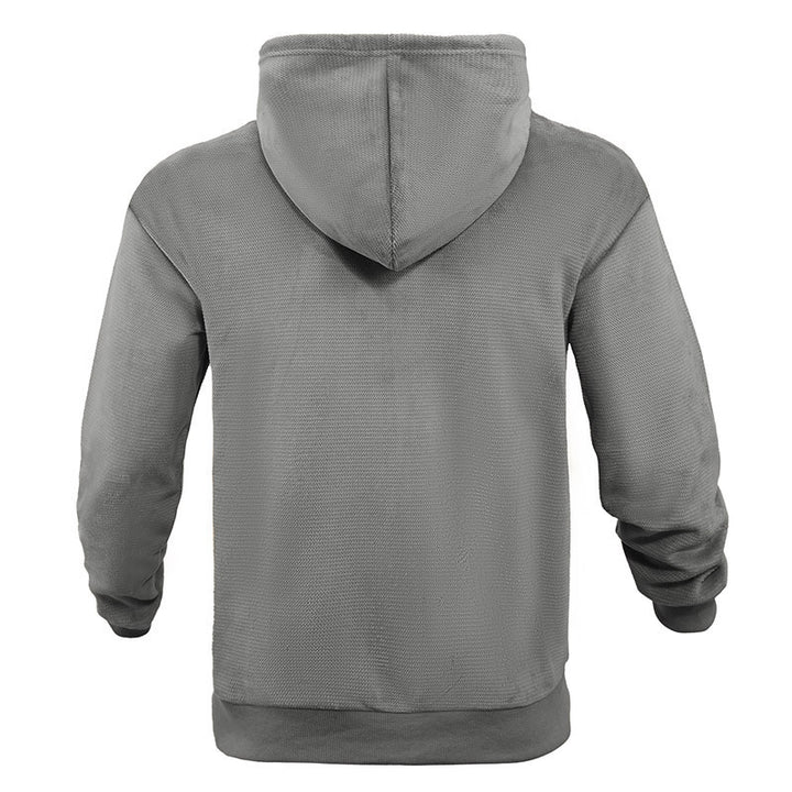 Herrar sportig zip-hoodie i andningsbart material med fickor Eva Jonsson-Eva Jonsson