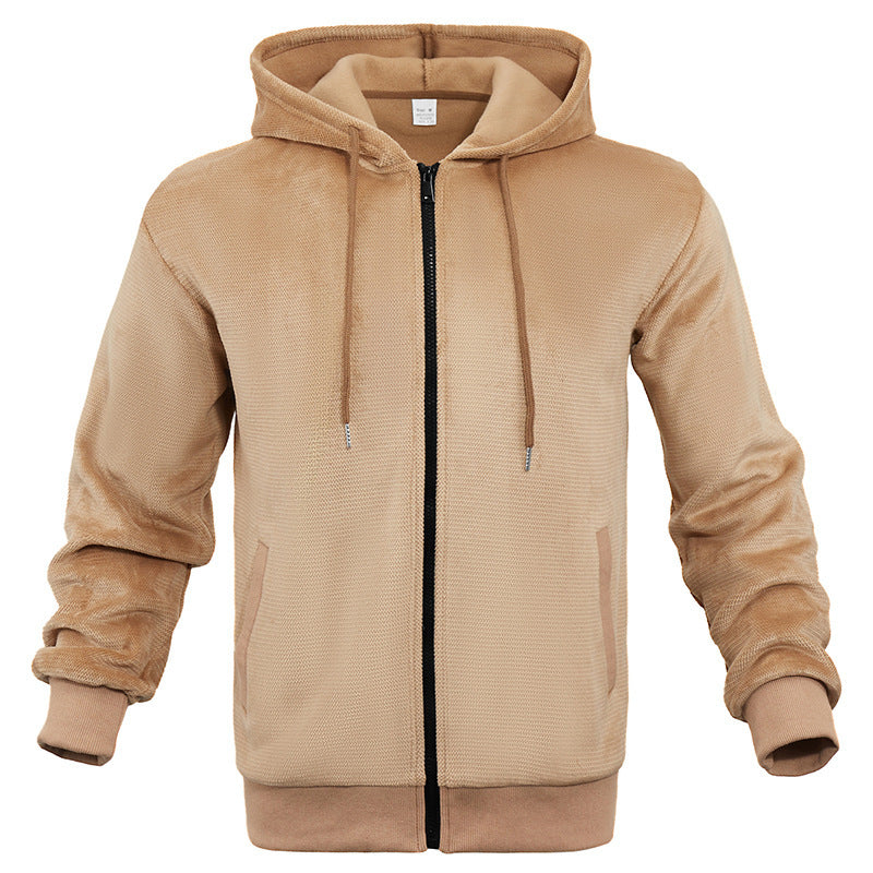 Herrar sportig zip-hoodie i andningsbart material med fickor Mirla-Eva Jonsson